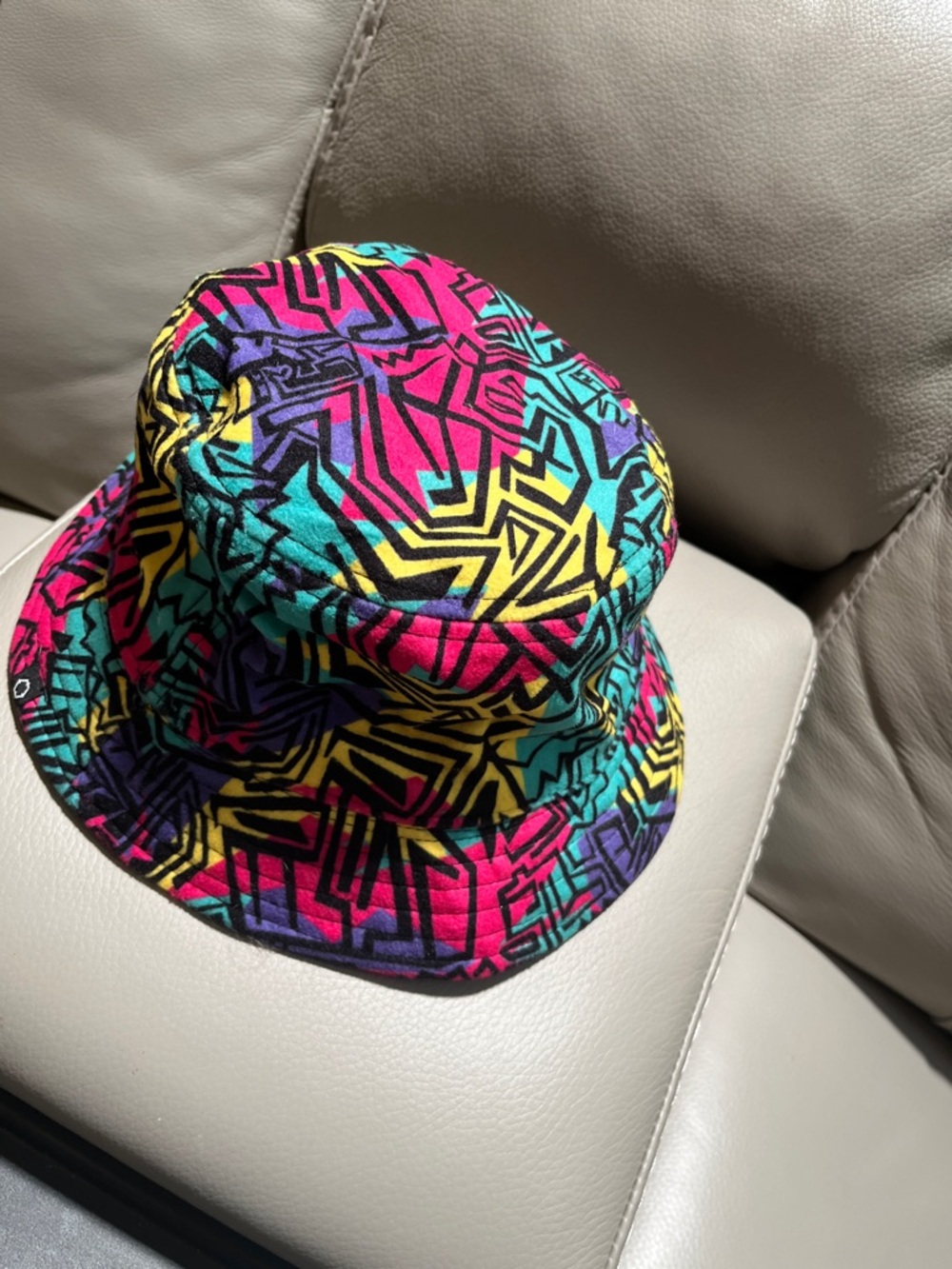 Empyre Multicolor Geo-Print Bucket Hat